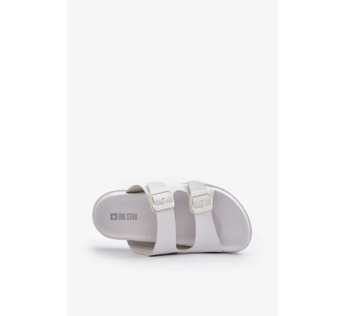 Ľahké pánske papuče s prackami Big Star White