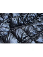 Dámska zimná bunda v tmavomodrej farbe (2M-028)