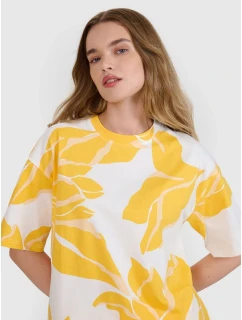 Dámské tričko oversize s potiskem model 21436798 - 4F