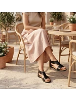 Dámské černé ažurové sandály model 22150241 - FILIPPO