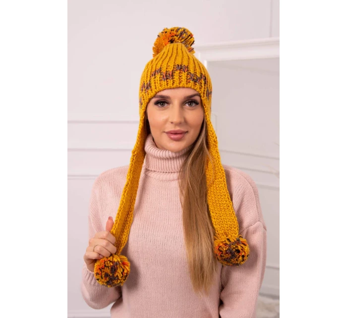 Dámská ušanka Nadia model 18751637 hořčicová - K-Fashion