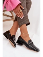 Kožené dámské mokasíny s ozdobným detailem D&A CR61-3125 Béžové