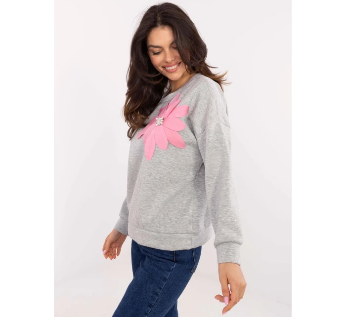 Mikina MI BL M6098.05P sivá