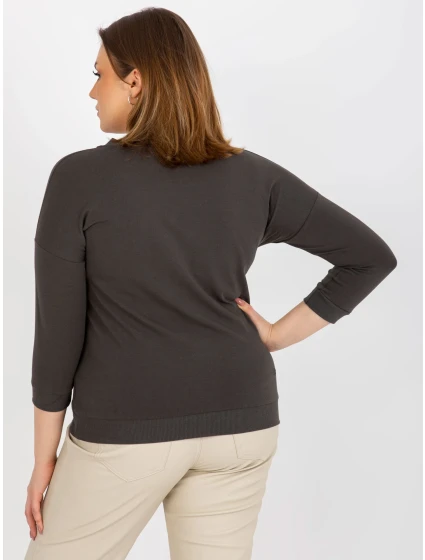 Bluzka RV BZ model 20834472 ciemny khaki - FPrice Bluzka RV BZ model 20834472 ciemny khaki - FPrice