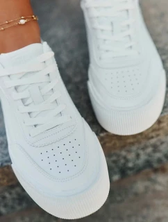 Dámske nízke tenisky z ECO kože Big Star - biele