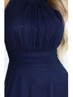 dlouhé šaty s  a střihem námořnická modř model 21418735 - numoco basic