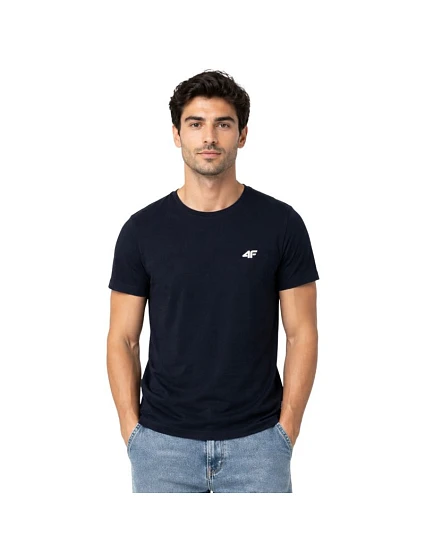 Pánske tričko 4F M4214 navy blue 4FWSS26TTSHM4214 31S pánske