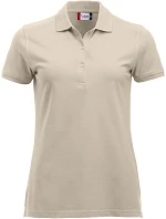 Classic Marion S/S Dámské piqué polo z těžké bavlny model 22457332 light khaki - Clique Classic Marion S/S Dámské piqué polo z těžké bavlny model 22457332 light khaki - Clique