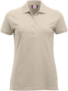 Classic Marion S/S Dámské piqué polo z těžké bavlny model 22457332 light khaki - Clique