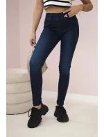 Tmavě džínové kalhoty