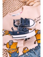 Dziecięce Trampki Na Rzepy BIG STAR HH374201 Granatowe