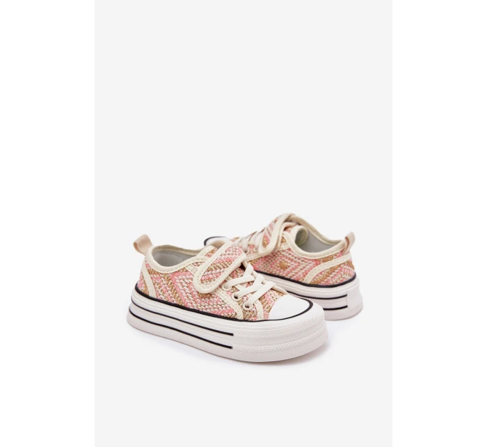 Dívčí Tenisky Na Suchý Zip Růžové model 21700979 - Boto