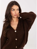 Sweter MI SW model 21370642 ciemny brązowy - FPrice Sweter MI SW model 21370642 ciemny brązowy - FPrice