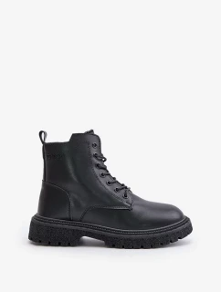 Zateplené členkové topánky Workery Dámske Big Star Black