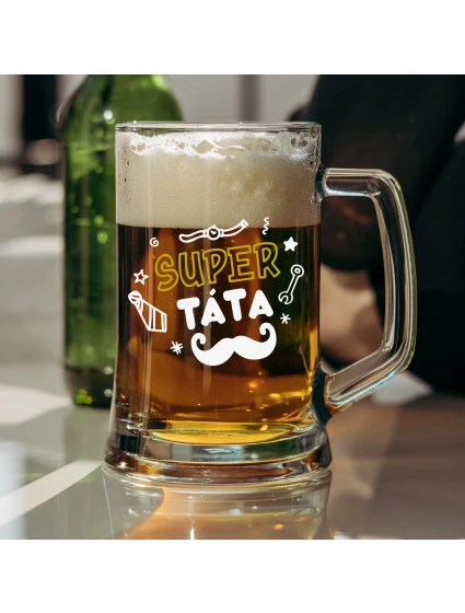 SUPER DAD - pivný pohár 0,5 l