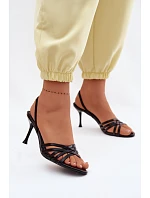 Sandále na podpätku model 227449 Krok vo veľkom štýle