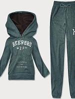 Dámska fleecová tepláková súprava zelená (ZCH2210)