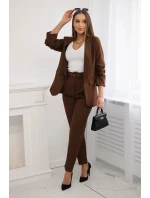 Elegantný set saka a nohavíc Mocca Elegantný set saka a nohavíc Mocca