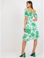 LK SK 508944 šaty.45P biela zelená