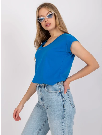 Tričko RV TS model 17047378 tmavě modrá - FPrice Tričko RV TS model 17047378 tmavě modrá - FPrice