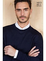 Men Pánský svetr deep black model 22500641 - NEOBLU Men Pánský svetr deep black model 22500641 - NEOBLU