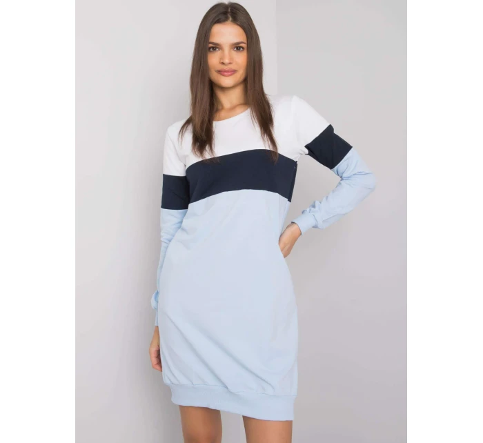 Dámské šaty RV SK model 17926413 bílé a modré - FPrice