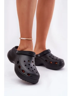 Dámske penové papuče na pevnej podrážke Big Star - čierne