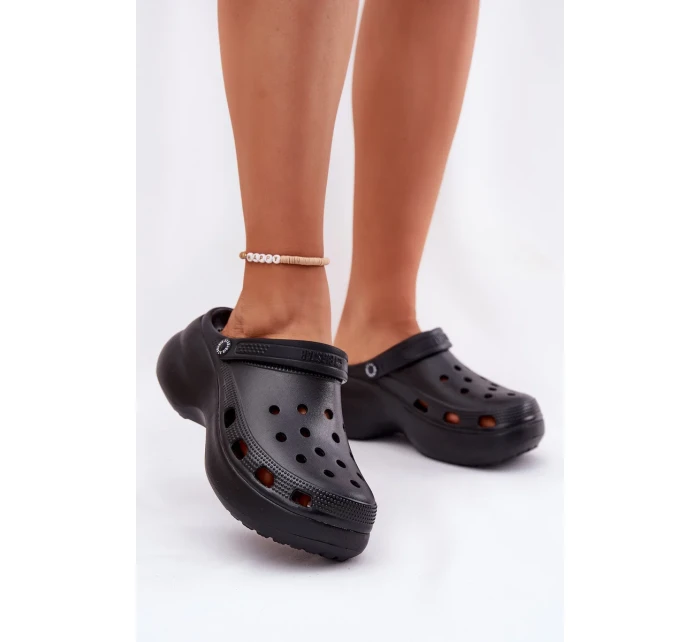 Dámske penové papuče na pevnej podrážke Big Star - čierne Dámske penové papuče na pevnej podrážke Big Star - čierne