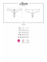 Tangá alabaster thong otvorené - Obsessive