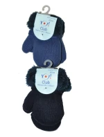 YOCLUB RED-0001C Chlapčenské kožušinové rukavice YOCLUB RED-0001C Chlapčenské kožušinové rukavice