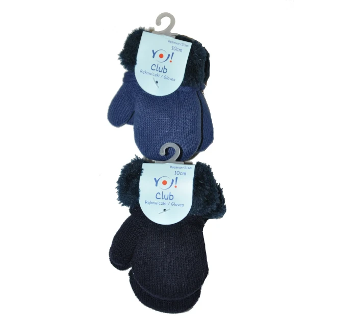 YOCLUB RED-0001C Chlapčenské kožušinové rukavice YOCLUB RED-0001C Chlapčenské kožušinové rukavice