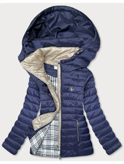 Tmavomodrá prešívaná dámska bunda (2010056) Tmavomodrá prešívaná dámska bunda (2010056)