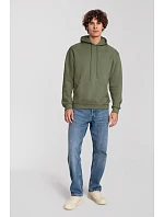 Fruit of the Loom Iconic Premium Hooded Sweat Mikina s kapucňou z hrubej bavlny 16.2284 classic olive