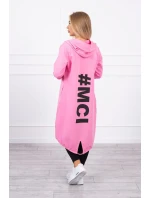 Světle růžová bunda s potiskem Světle růžová bunda s potiskem