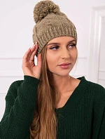 Fleecová čiapka Stefania K278 light khaki