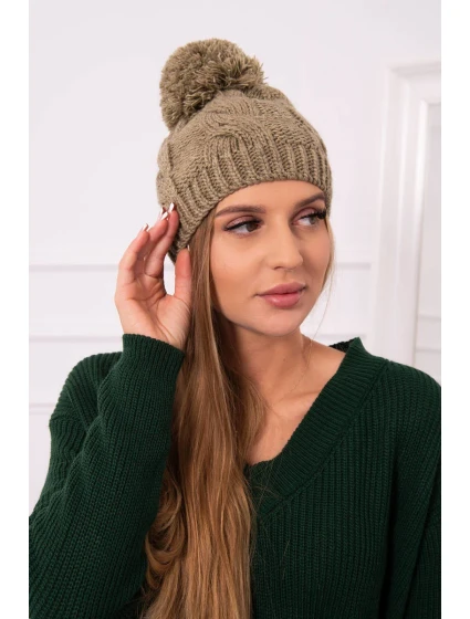 Fleecová čiapka Stefania K278 light khaki Fleecová čiapka Stefania K278 light khaki