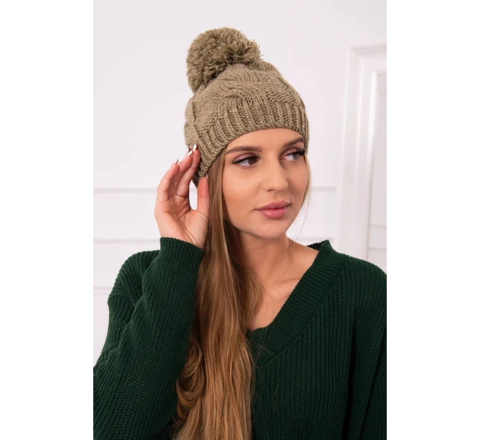 Fleecová čiapka Stefania K278 light khaki Fleecová čiapka Stefania K278 light khaki