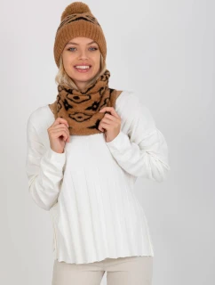 Tunelový šál AT KM CM 331 hnedý