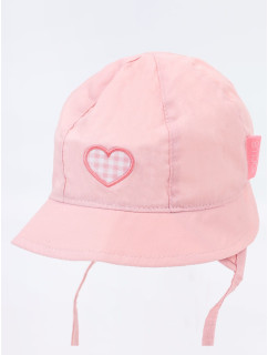 Yoclub Dievčenský letný klobúk CLU-0103G-0600 Pink