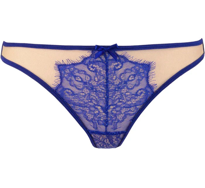 Zvodné tangá V-9618 modrá - Axami