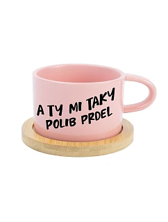 A TY MI TAKY POLIB PRDEL - ružový hrnček makrónka 200 ml