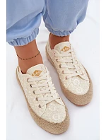 Čipkované tenisky LCW-26-31-4328 béžové – Lee Cooper