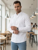 Koszula męska slim fit  biała model 22007701 - FashionStreet