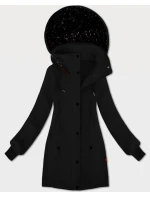 Dámska mikina so stojačikom a kapucňou LHD čierna (AMG-171)