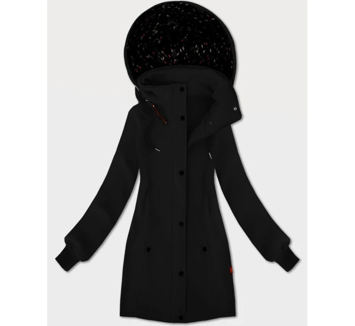 Dámska mikina so stojačikom a kapucňou LHD čierna (AMG-171)