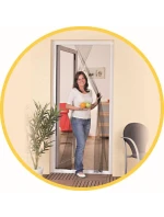 MOSKYTIÉRA NA DVERE 2X60X210 ČIERNA