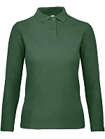 B&C ID.001 LSL /women Dámske piqué polo s dlhým rukávom 01.0I13 fľaškovozelená B&C ID.001 LSL /women Dámske piqué polo s dlhým rukávom 01.0I13 fľaškovozelená