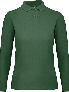 B&C ID.001 LSL /women Dámské piqué polo s dlouhým rukávem model 22421648 bottle green