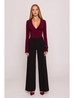 M875 Široké nohavice - čierne