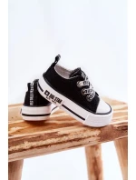 Dětské látkové tenisky BIG STAR KK374049 Černý a bílý